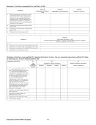 Instructions for IRS Form 8915-D Qualified 2019 Disaster Retirement Plan Distributions and Repayments, Page 11