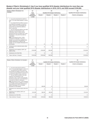 Instructions for IRS Form 8915-C Qualified 2018 Disaster Retirement Plan Distributions and Repayments, Page 6