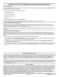 IRS Form 2587 Application for Special Enrollment Examination, Page 2