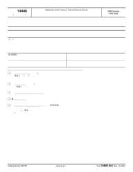 Document preview: IRS Form 14446 (KR) Virtual Vita/Tce Taxpayer Consent (Korean)