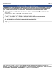 Form DDD-2093A Ddd Behavioral Health Advocate Referral - Arizona, Page 2