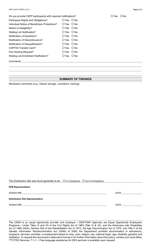 Form HRP-1027A Usda Compliance Review - Arizona, Page 3