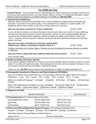 Form TLR9163G Trustline Registry Application - California, Page 2