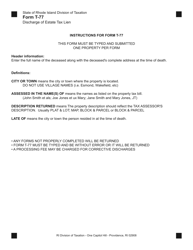 Form T-77 Discharge of Estate Tax Lien - Rhode Island, Page 2