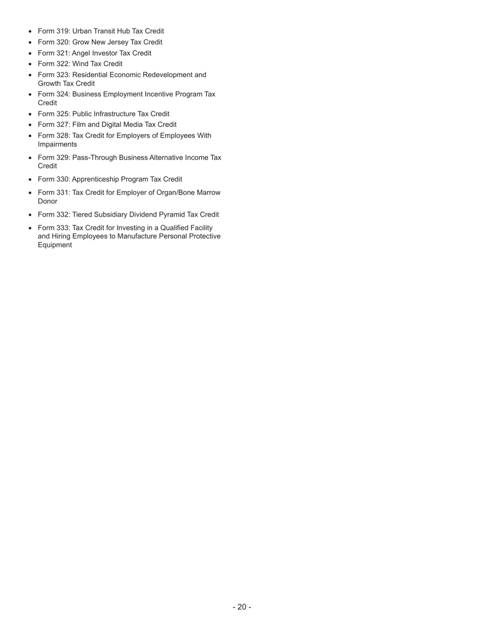 Instructions for Form CBT-100U New Jersey Corporation Business Tax Unitary Return - New Jersey, Page 21