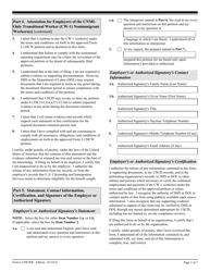 USCIS Form I-129CWR Semiannual Report for CW-1 Employers, Page 3