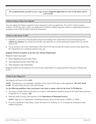 Instructions for USCIS Form N-470 Application to Preserve Residence for Naturalization Purposes, Page 6
