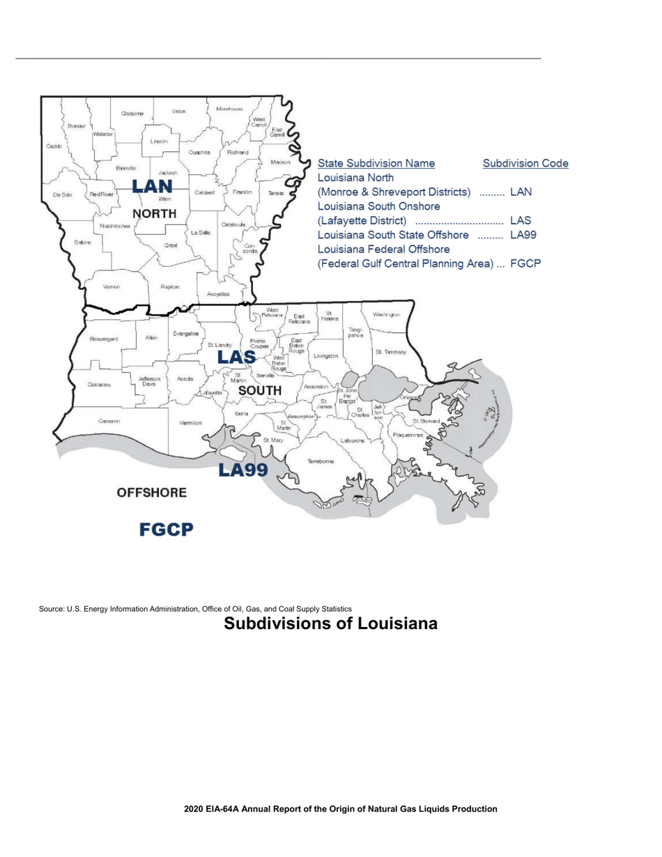 Instructions for Form EIA-64A Annual Report of the Origin of Natural Gas Liquids Production, Page 10