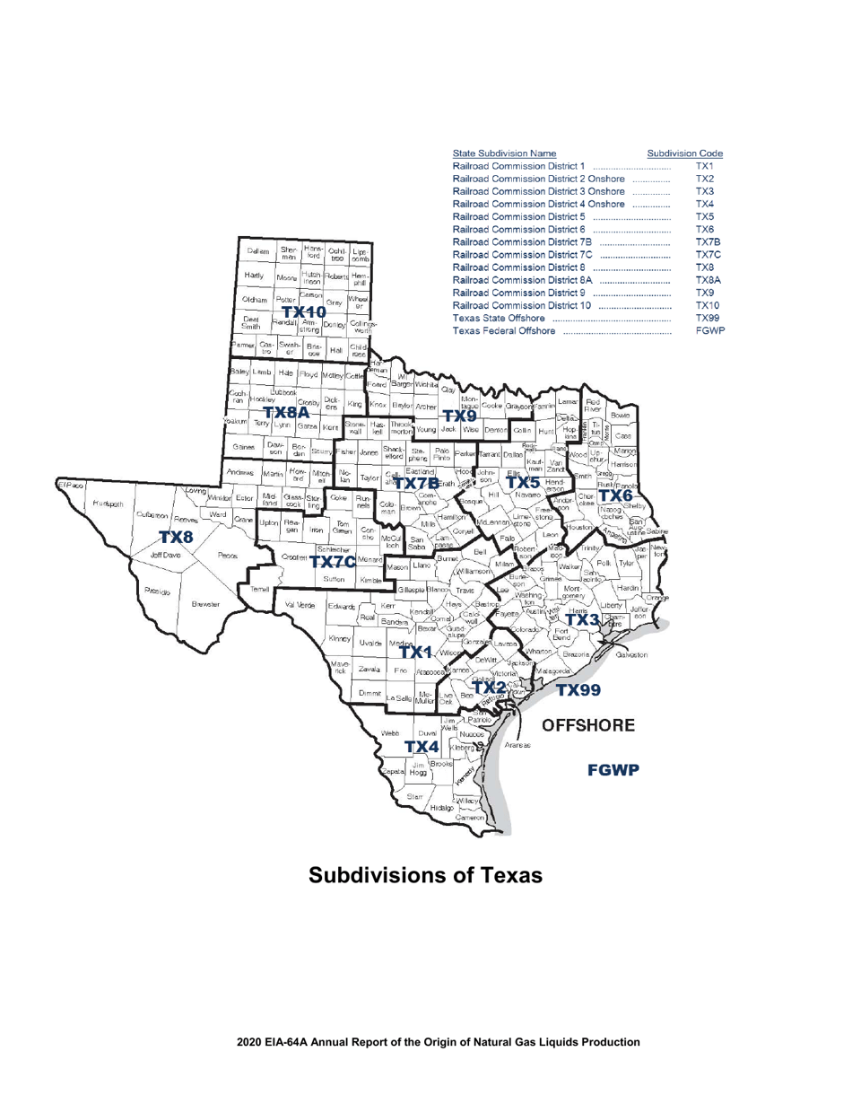 Instructions for Form EIA-64A Annual Report of the Origin of Natural Gas Liquids Production, Page 12