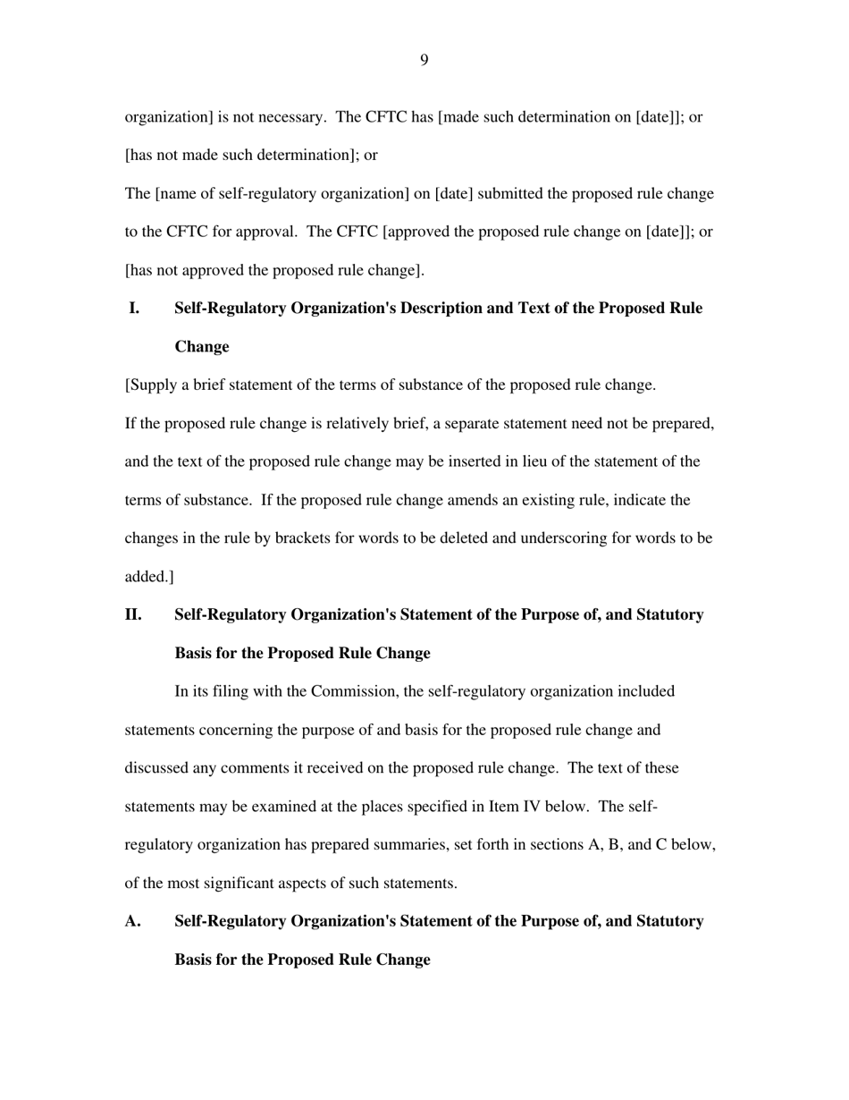 SEC Form 2450 (19B-7) Proposed Rule Change by Self-regulatory Organization, Page 11