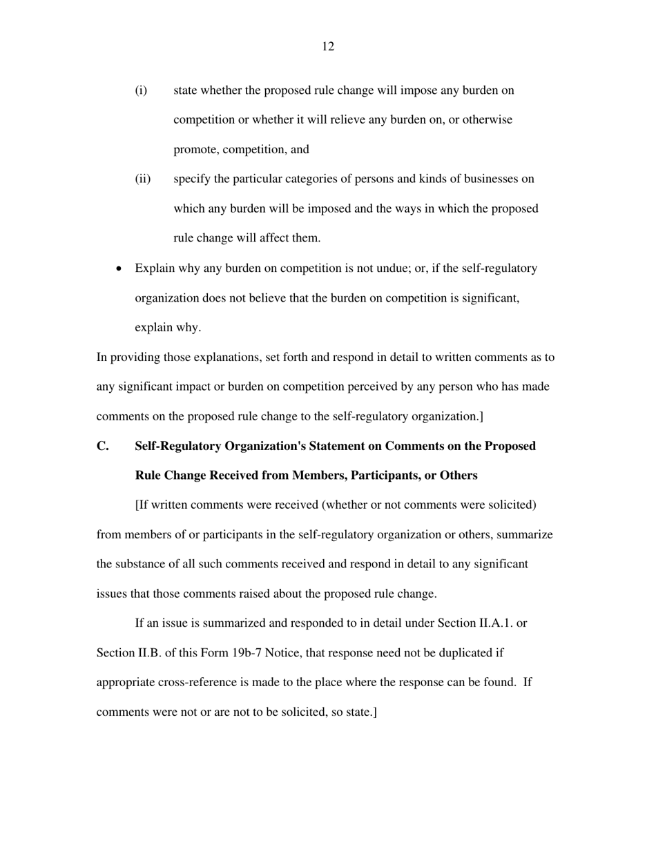 SEC Form 2450 (19B-7) Proposed Rule Change by Self-regulatory Organization, Page 14