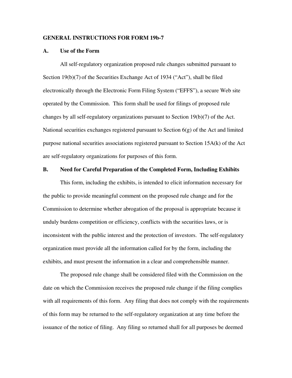 SEC Form 2450 (19B-7) Proposed Rule Change by Self-regulatory Organization, Page 3