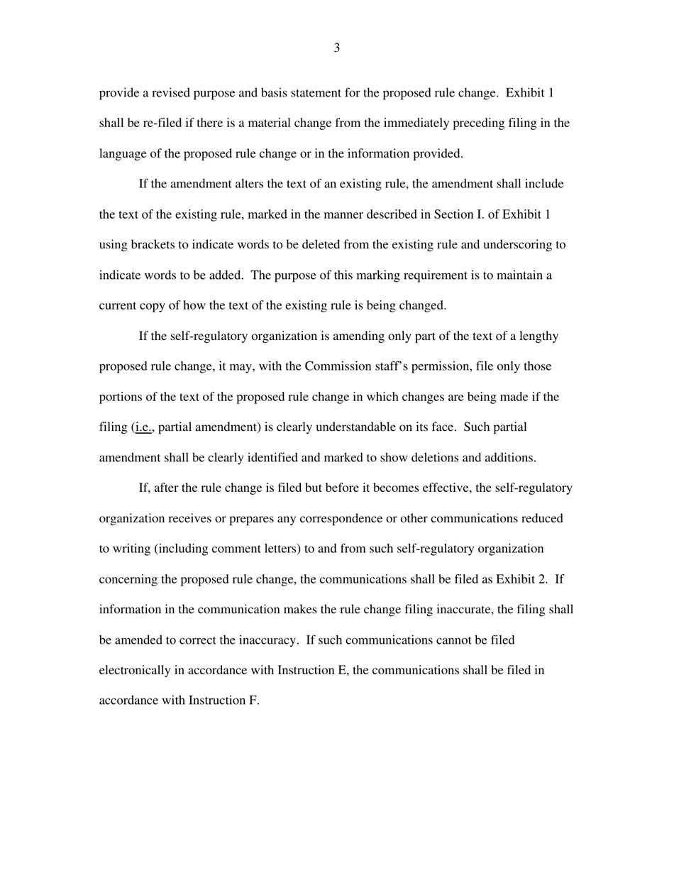 SEC Form 2450 (19B-7) Proposed Rule Change by Self-regulatory Organization, Page 5