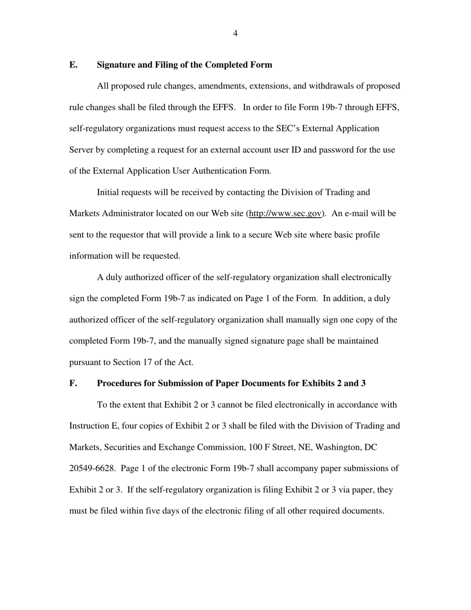 SEC Form 2450 (19B-7) Proposed Rule Change by Self-regulatory Organization, Page 6
