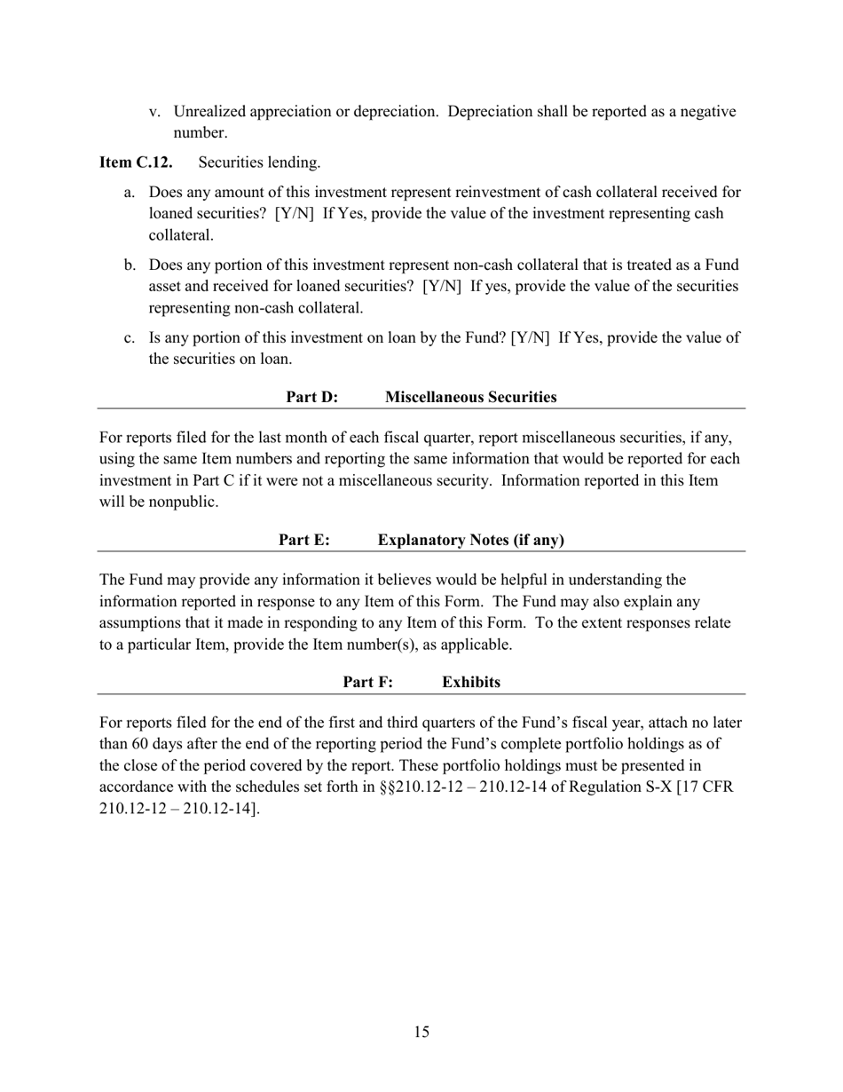 Form N-PORT (SEC Form 2940) Monthly Portfolio Investments Report, Page 16