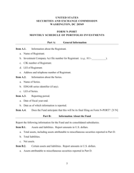 Form N-PORT (SEC Form 2940) Monthly Portfolio Investments Report, Page 6