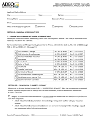 Adeq Underground Storage Tank (Ust) Expedited Preapproval Application Form - Arizona, Page 2