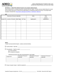 Adeq Underground Storage Tank (Ust) Expedited Preapproval Application Form - Arizona, Page 4