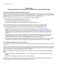 Form CDTFA-775 Approval Request and Declaration of Destruction for Spoiled Beer or Wine - California, Page 2