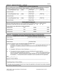 Form DBPR COSMO1 Application for Initial License Based on Florida Education - Florida, Page 6