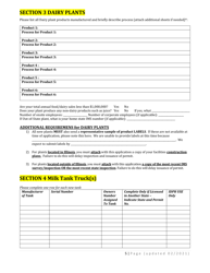 Dairy Permit Application - Illinois, Page 5