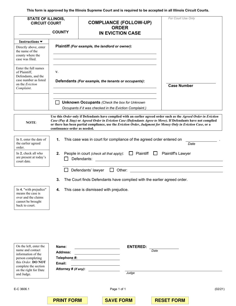 Form E-C3606.1 - Fill Out, Sign Online and Download Fillable PDF ...