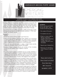 Form LD A96 Illinois Emerging Writers Competition - Entry Form - Illinois
