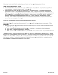 DNR Form 542-8163 Responsibility Agreement/Keg Permit - Iowa, Page 3
