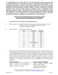 Form DPSLP8012 Application for Liquefied Petroleum Gas Permit - Louisiana, Page 5