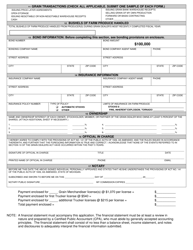 Form GD-304 Grain Dealer Merchandiser/Trucker License Application - Michigan, Page 2