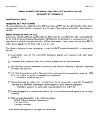 Form MDOT4106 Small Business Program Application - Michigan, Page 10