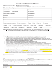 Form SCAO78 Request for Judicial Data Warehouse (Jdw) Access - Michigan, Page 2