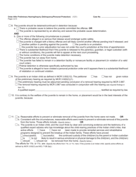 Form JC10 Order After Preliminary Hearing/Inquiry (Delinquency/Personal Protection) - Michigan, Page 2