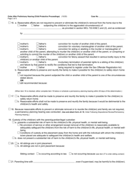 Form JC11A Order After Preliminary Hearing (Child Protective Proceedings) - Michigan, Page 3