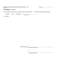 Form JC11A Order After Preliminary Hearing (Child Protective Proceedings) - Michigan, Page 5