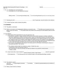 Form JC11B Order After Pretrial Hearing (Child Protective Proceedings) - Michigan, Page 4