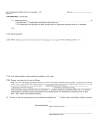 Form JC17 Order of Disposition (Child Protective Proceedings) - Michigan, Page 5