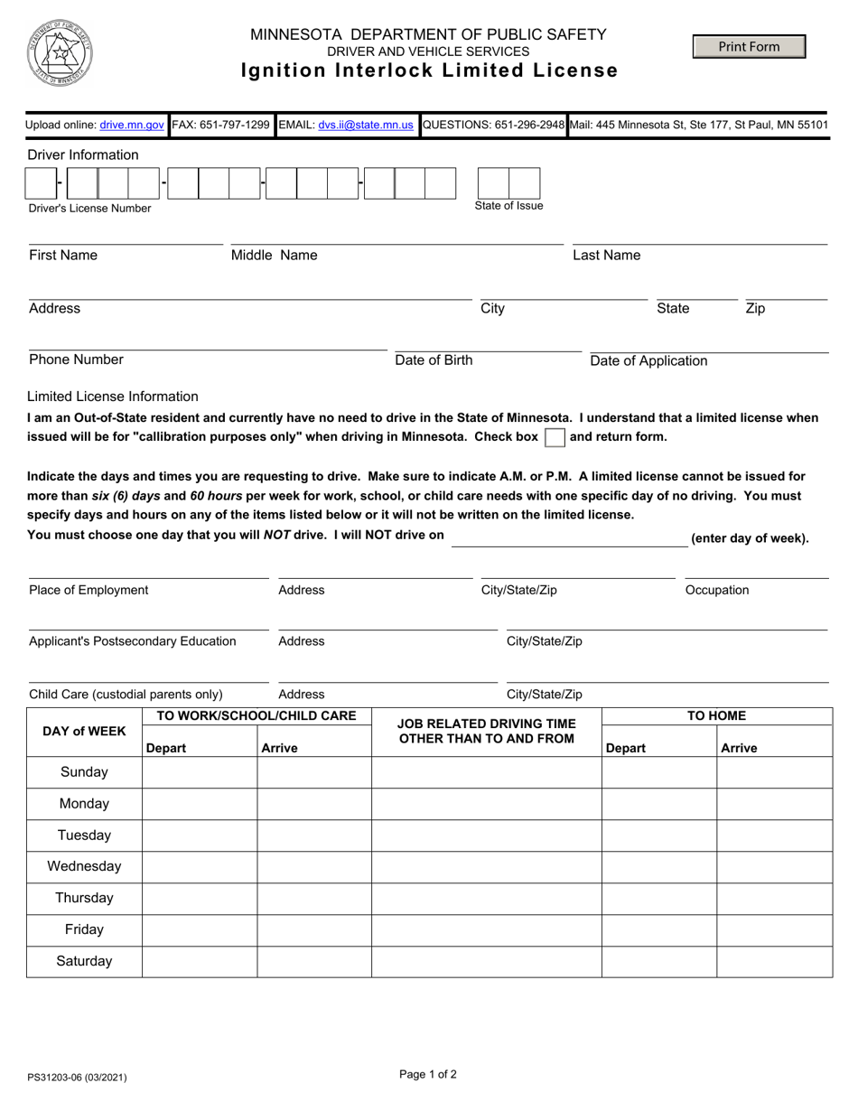 Ignition Interlock Limited License Eligibility Charts