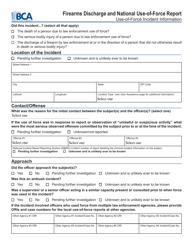 Form MNJIS-F-5010 Firearms Discharge and National Use-Of-Force Report - Minnesota, Page 4