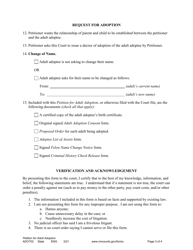 Form ADO702 Petition for Adult Adoption - Minnesota, Page 3