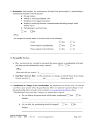 Form GAC11-U Personal Well-Being Report (Annual Report of Guardian) - Minnesota, Page 4