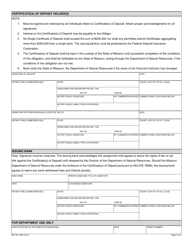 Form MO780-2932 Personal Bond Secured by a Certificate of Deposit Metallic Minerals Waste Management Act - Missouri, Page 2