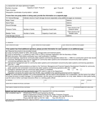 Form MO780-2122 Permit to Dispense Application for Public Water Systems - Missouri, Page 2