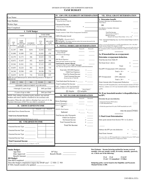 Form 2183-EE/A  Printable Pdf