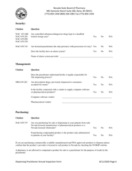 Dispensing Practitioner Annual Inspection Form - Nevada, Page 6
