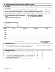 Form 470-2917 Iowa Medicaid Universal Hcbs Waiver Provider Application - Iowa, Page 7