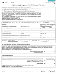 Form T3S Supplementary Unemployment Benefit Plan Income Tax Return - Canada
