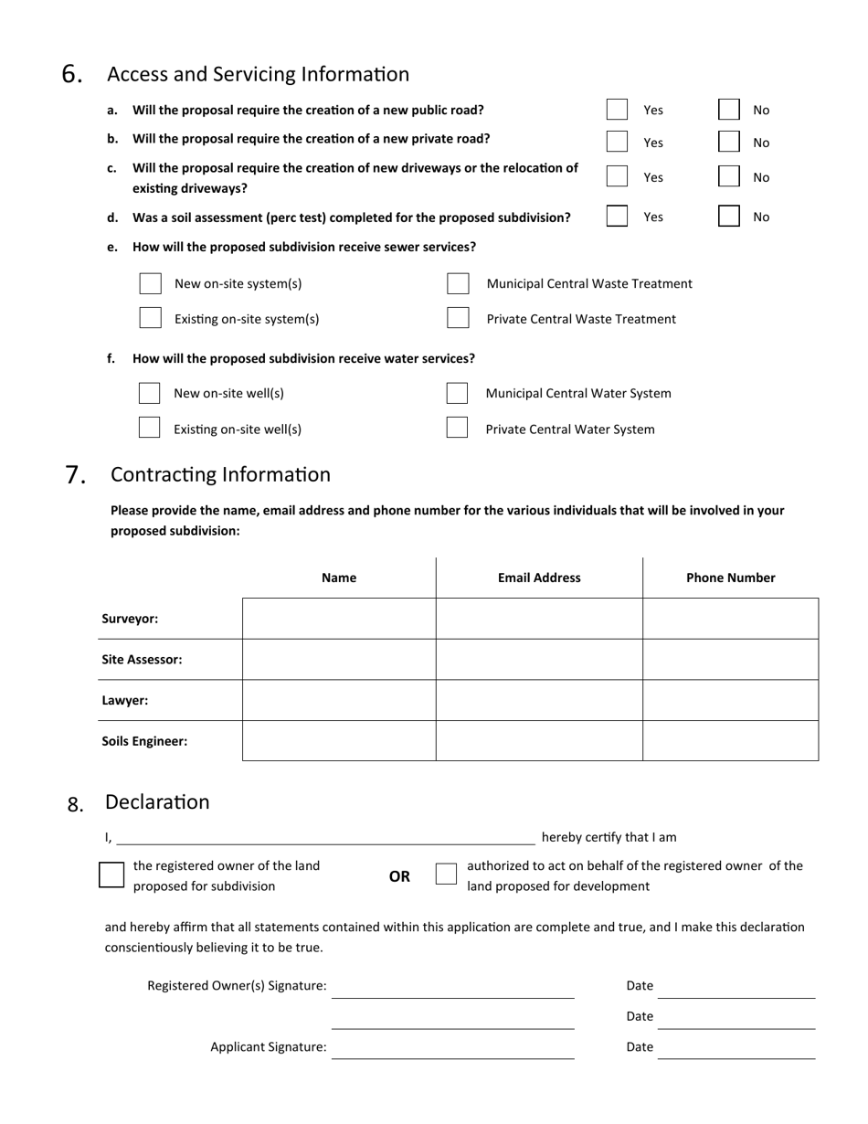Subdivision Application / Change of Use - Prince Edward Island, Canada, Page 5