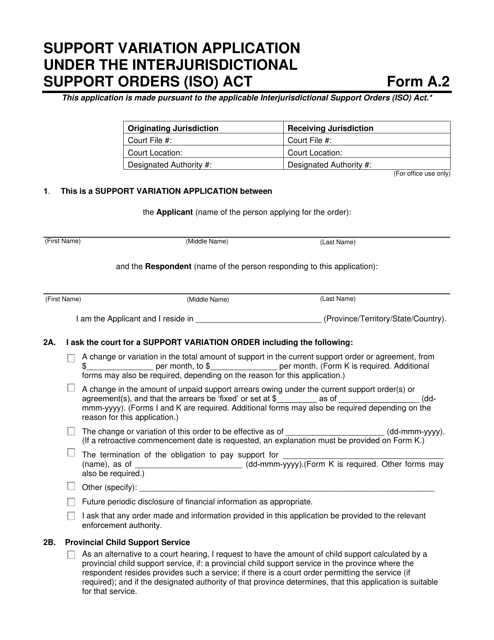 Form A.2  Printable Pdf