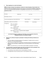 Form A.2 Support Variation Application Under the Interjurisdictional Support Orders (Iso) Act - Prince Edward Island, Canada, Page 2